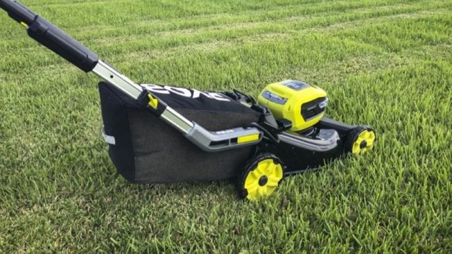 Ryobi 40V lawnmower testing