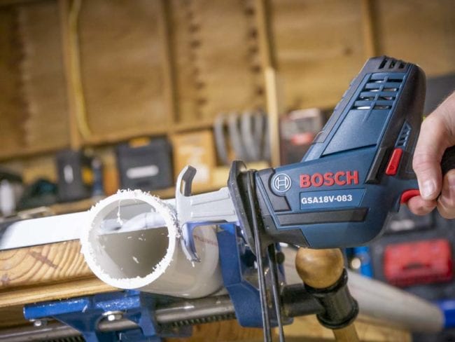 Bosch Vs Ridgid Compact Reciprocating Saw Thursday Throwdown - PVC Cutting