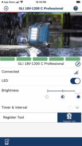 Bosch Connected LED Area Light | GLI18V-1200CN