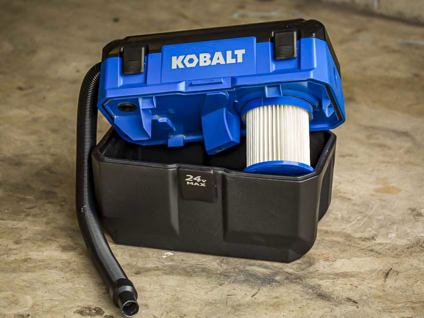 Kobalt 24V Max 3Gallon Shop Vacuum Review KMDV 0124B03 PTR
