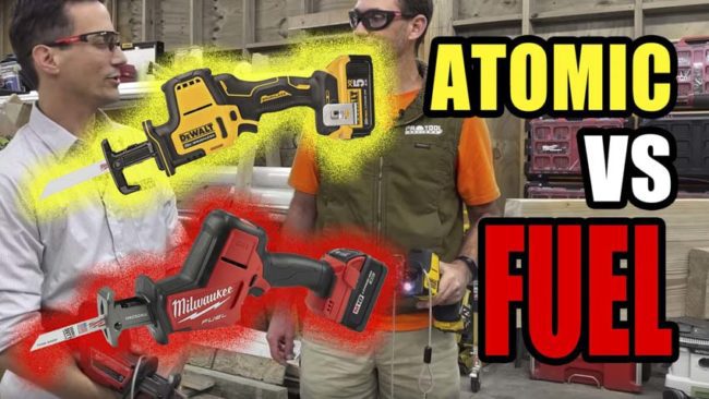 DeWalt Atomic Reciprocating Saw Vs Milwaukee M18 Fuel Hackzall