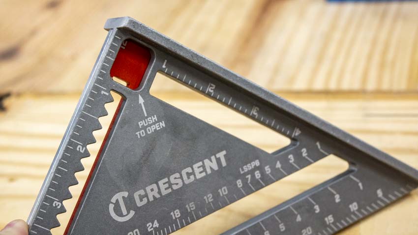 Crescent Lufkin Extendable Square and Layout Tool EX6 Finger Hole