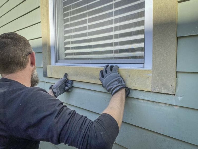 How to Replace Wood Window Trims with HardieTrim Boards 8 HardieTrim Window Treatment Replacement