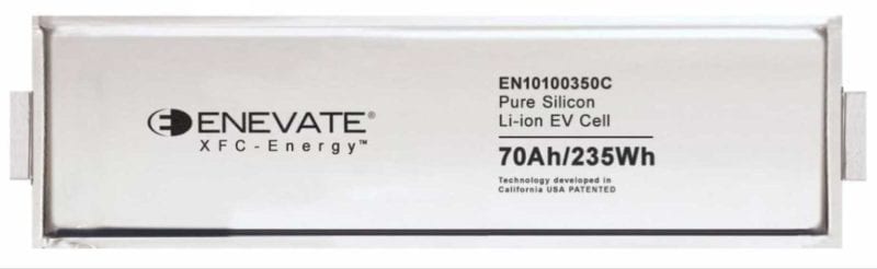 Enevate xfc EV car battery pack