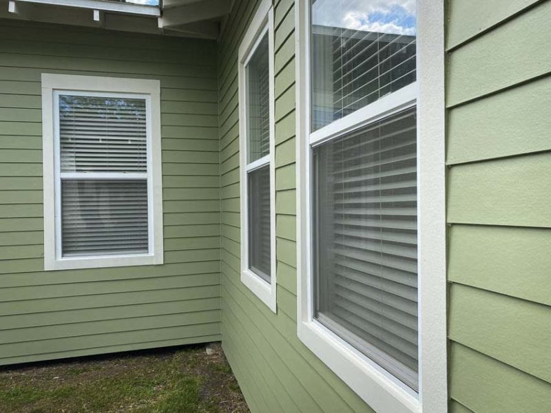 HardieBoard Trim painted windows