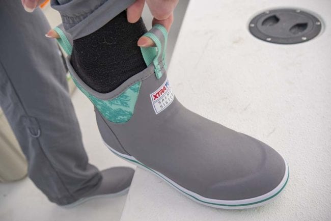 Salmon Sisters 6-inch Deck Boot from XtraTuf tabs