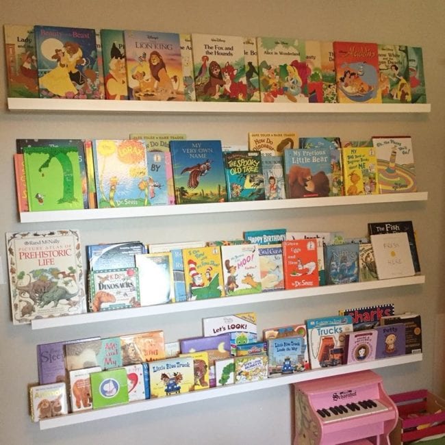 DIY book shelf childrens room