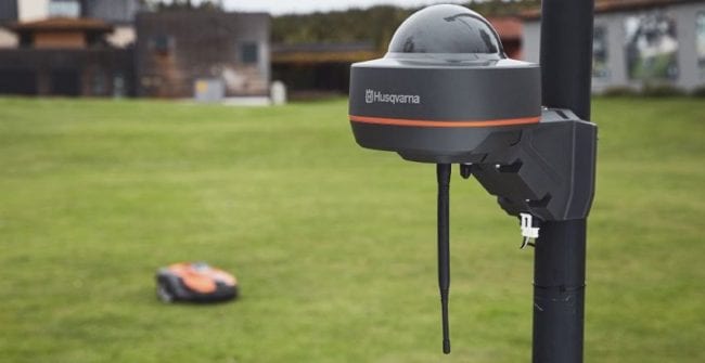 Husqvarna EPOS GPS commercial robotic lawn mower tracking