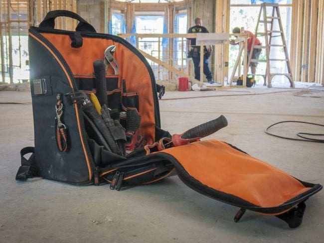 Klein Tool Station Backpack open