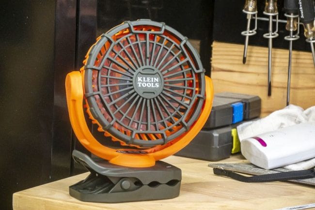 Klein battery-powered fan