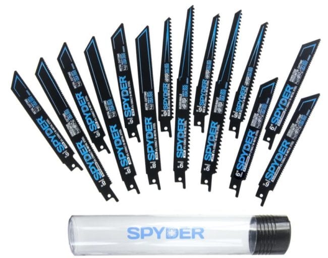 Spyder Black-Series Reciprocating Saw blades