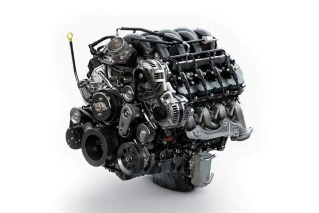 This image has an empty alt attribute; its file name is Ford-7.3L-OHV-PFI-Gas-V8-Engine-650x433.jpg