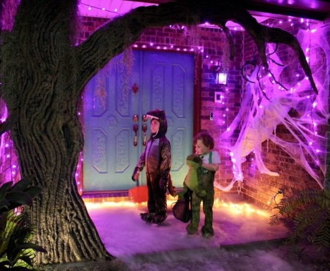 DIY spooky halloween tree
