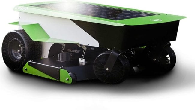 Graze commercial autonomous solar mower GPS