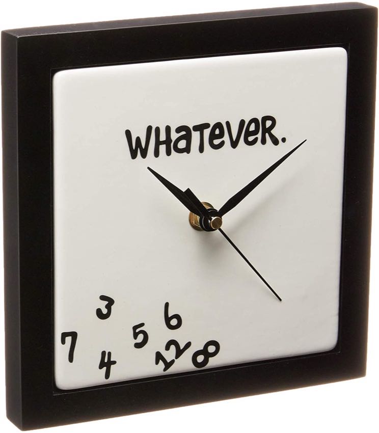 Enesco Whatever wall clock