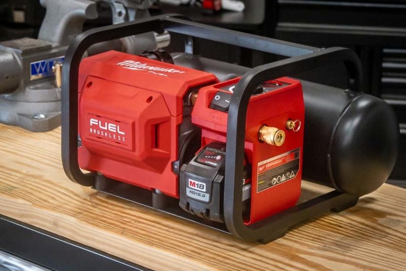 Milwaukee M18 FUEL battery-powered air compressor