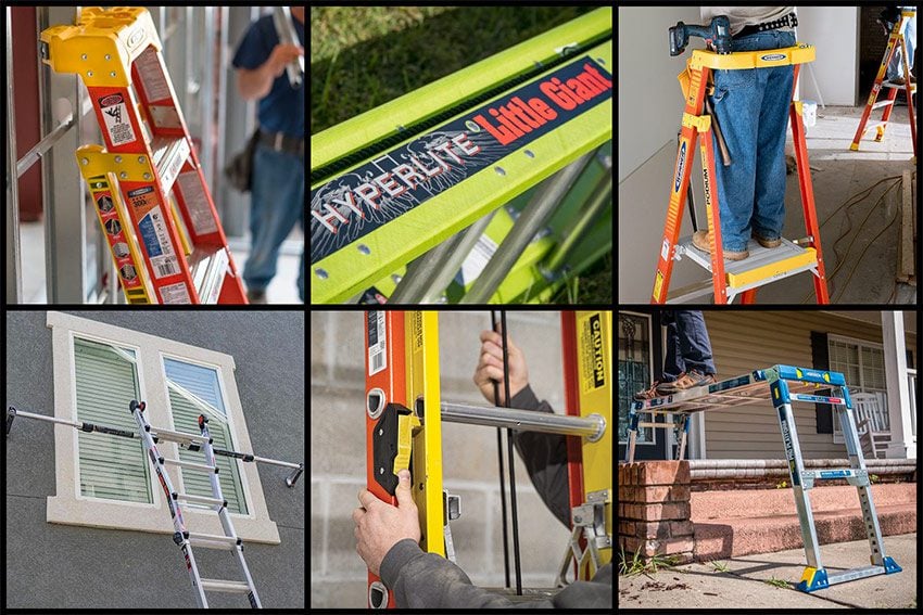 Louisville Ladder Aluminum and Fiberglass Extension Ladders - Roofers Mart