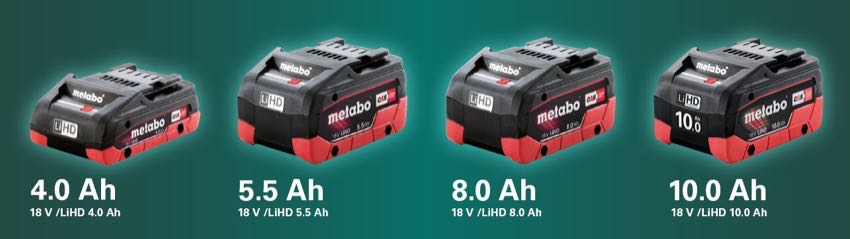 Metabo LiHD batteries