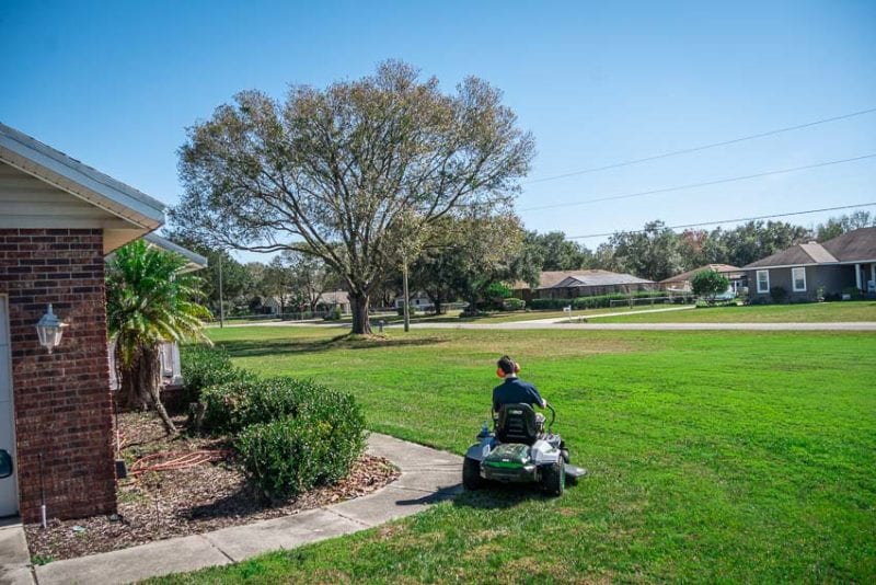 EGO Z6 Zero Turn Lawn Mower Overhead