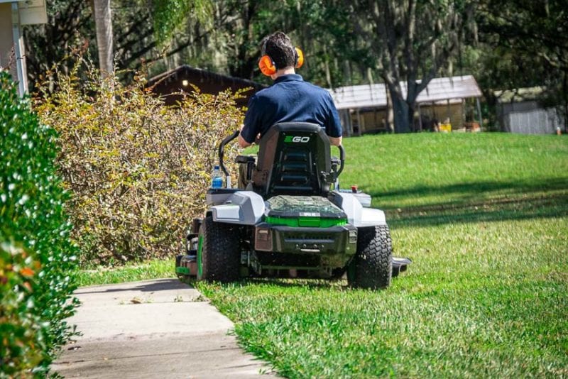 EGO Z6 Zero Turn Lawn Mower Rear