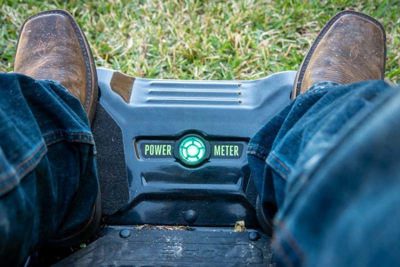 EGO Z6 Zero Turn Lawn Mower Battery indicator
