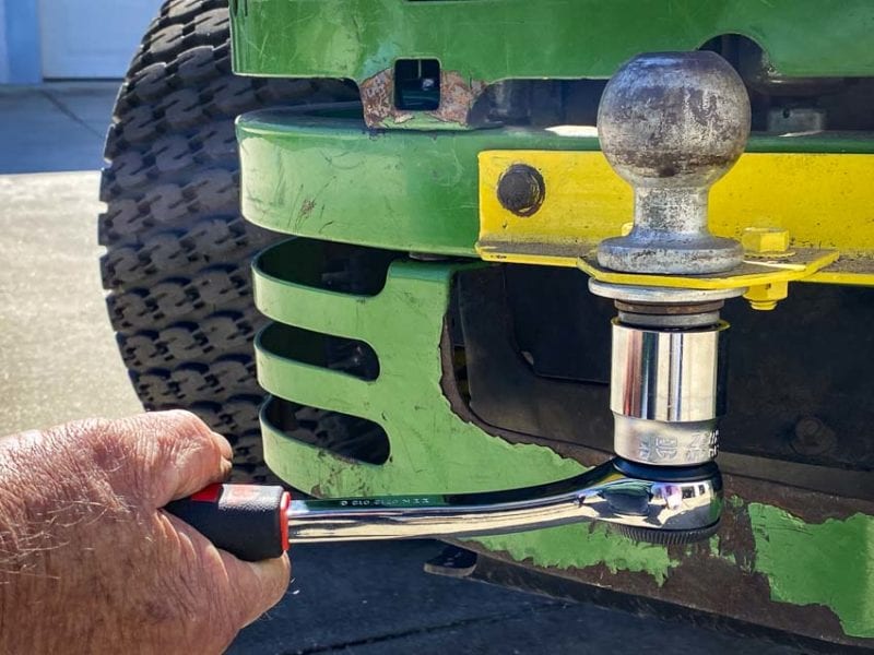 installing lawn tractor hitch