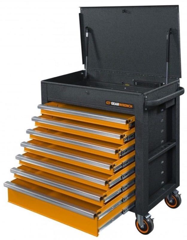 35-inch 7 Drawer GSX Series Rolling Tool Cart with Tilt Top