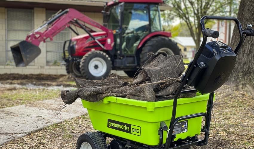 Greenworks 60V Electric Wheelbarrow