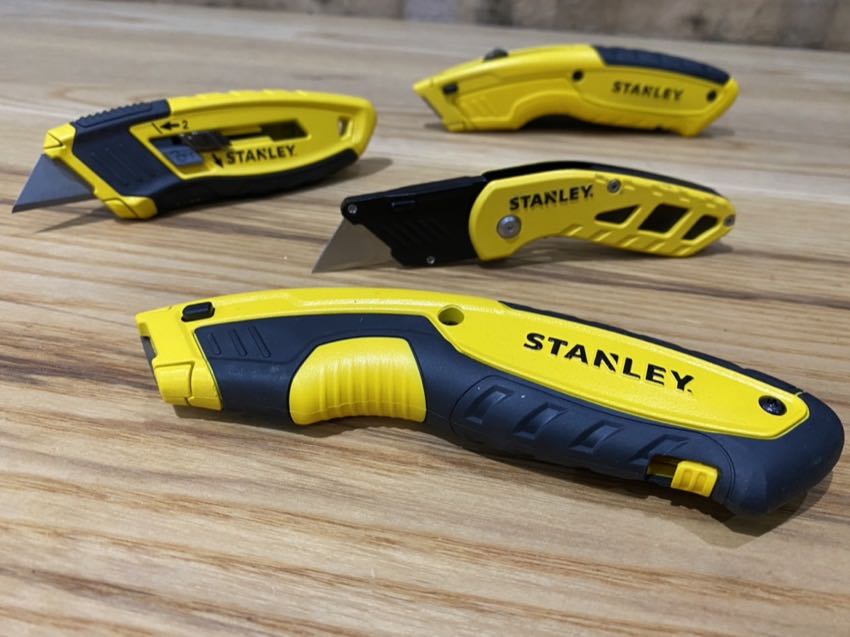 Stanley yellow utility knives