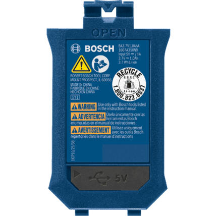 Bosch Battery GLMBAT USB charging