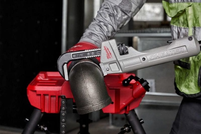 tool gifts for Christmas can include tools like this Milwaukee Cheater pipe wrench