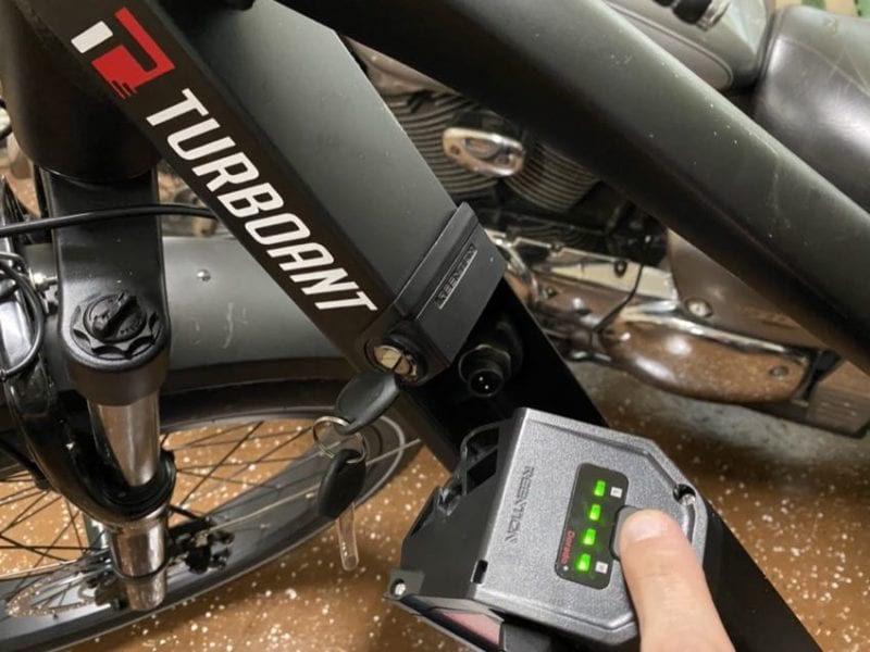 Turboant T1 electric bike locking battery