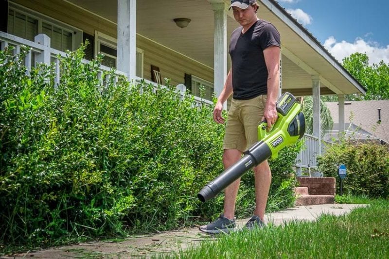 Ryobi 40V HP Brushless 730 CFM Leaf Blower Blowing Force