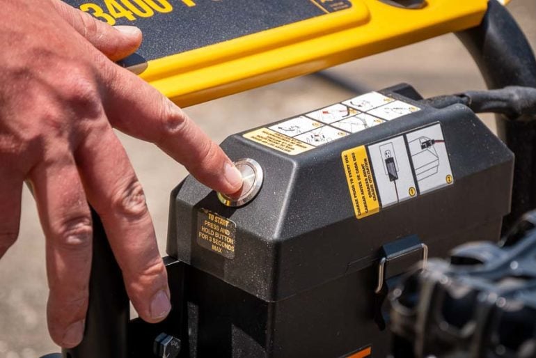 DeWalt 3400 PSI Electric Start Pressure Washer DXPW3425E PTR