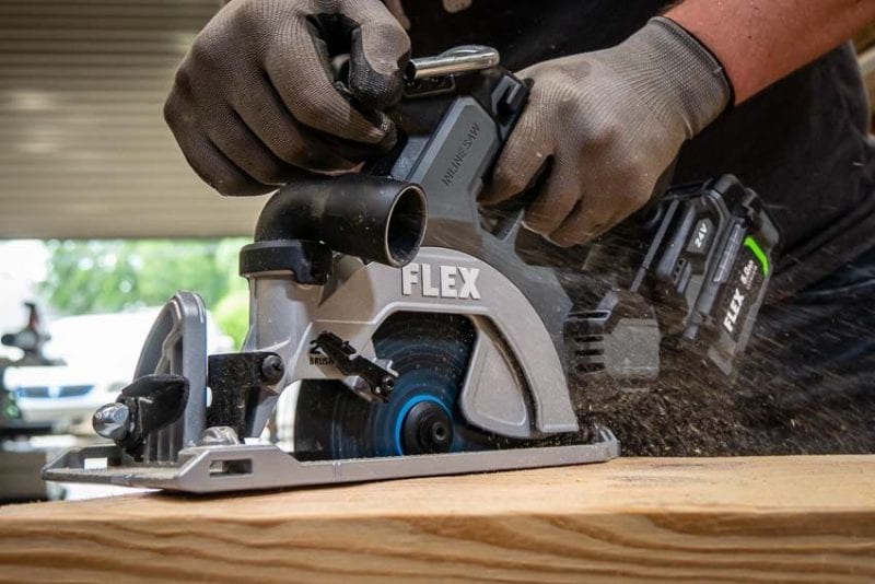 Flex 24V 6-1/2 Inch Circular Saw Action | Are Flex 24V Power Tools Any Good?