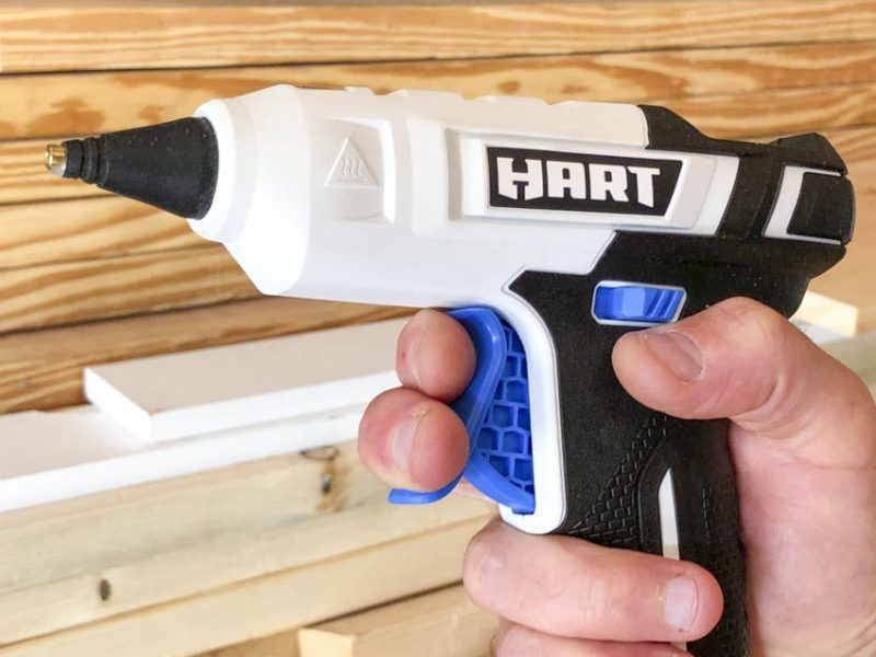 Hart 20V cordless glue gun trigger