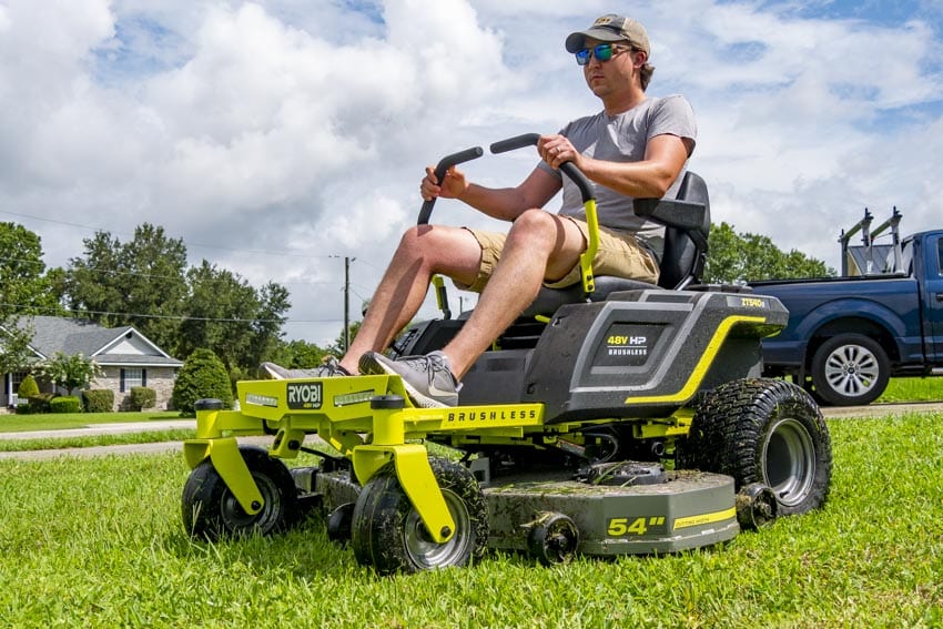 Ryobi Zero Turn Electric Riding Mower Review RY48ZTR100 - PTR