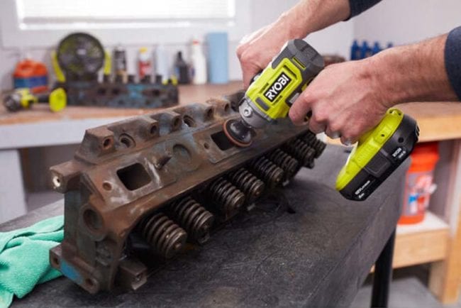 RYOBI 18V Cordless 3" Detail Polisher & Sander Kit With Battery & Charger