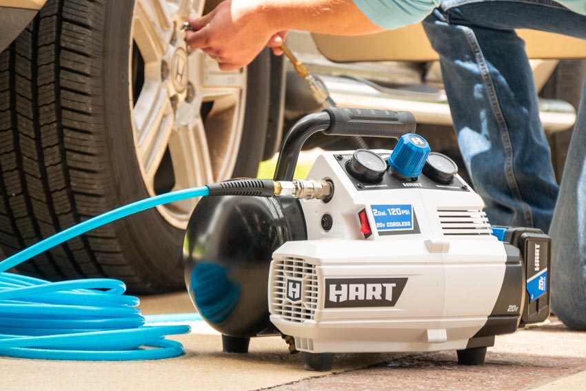 Hart 20V 2-Gallon Cordless Air Compressor Review HPCP01B