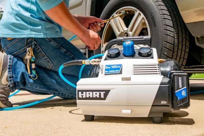 Hart 20V 2-Gallon Cordless Air Compressor Review HPCP01B