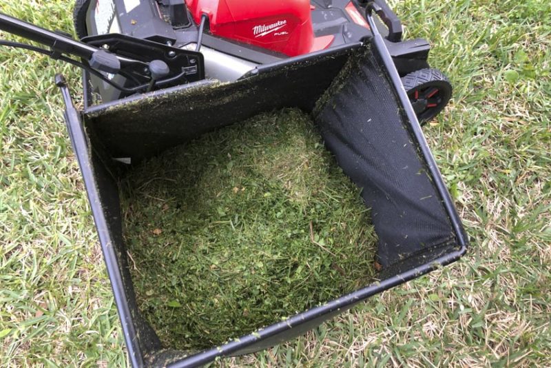 Bagging with the Milwaukee M18 Fuel Mower