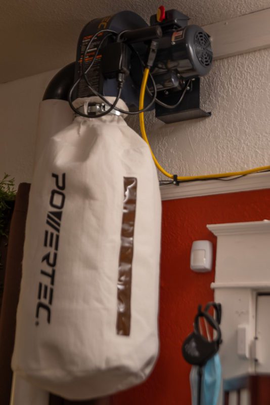 Powertec Dust Collector On Wall