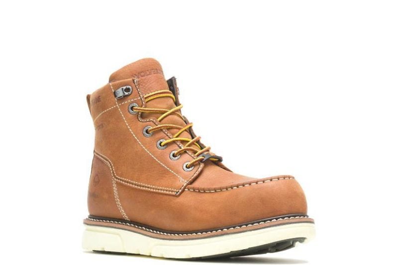 Wolverine I-90 Durashocks Moc Toe Wedge Work Boots Profile