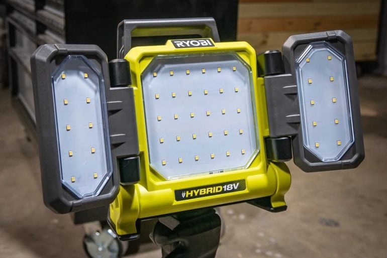Ryobi 18V One+ LED Hybrid Panel Light Review PCL631 PTR