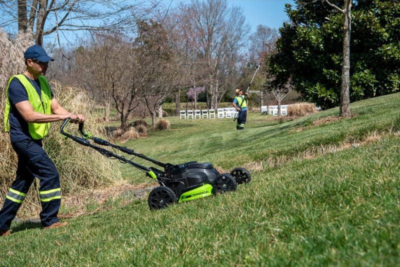Greenworks commercial 25 mower online