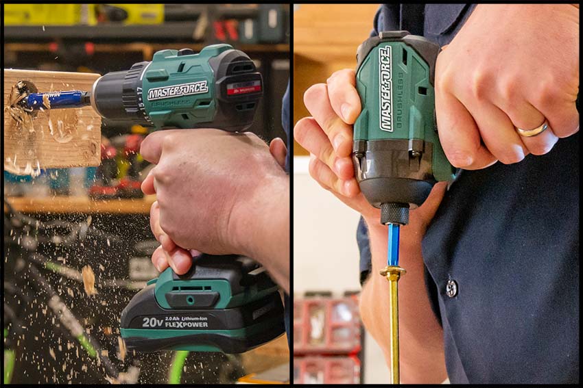 Masterforce Ultra Compact Drill and Impact Driver