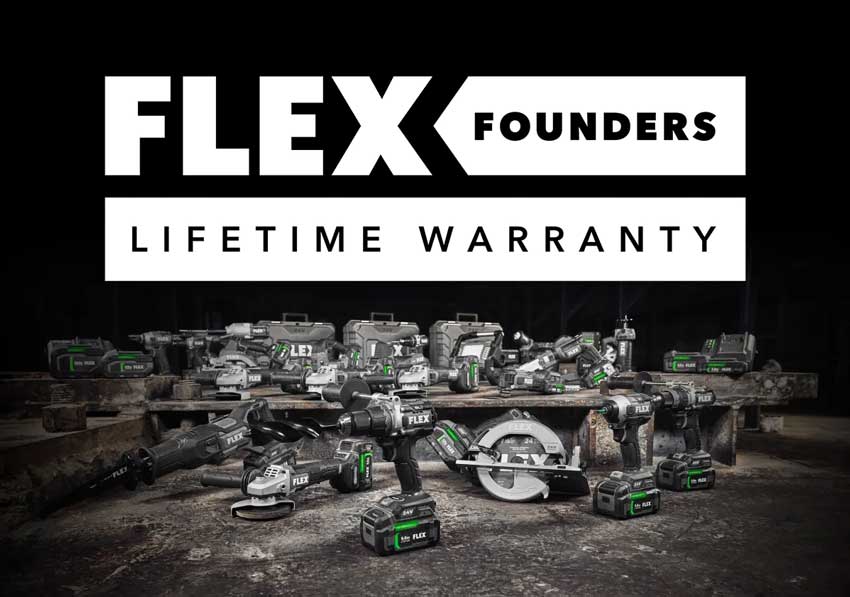 Flex Founders Lifetime Warranty