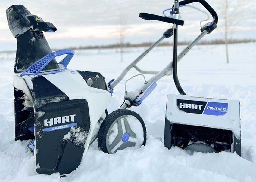 Hart 40V Brushless Snow Blower and Cordless Power Snow Shovel