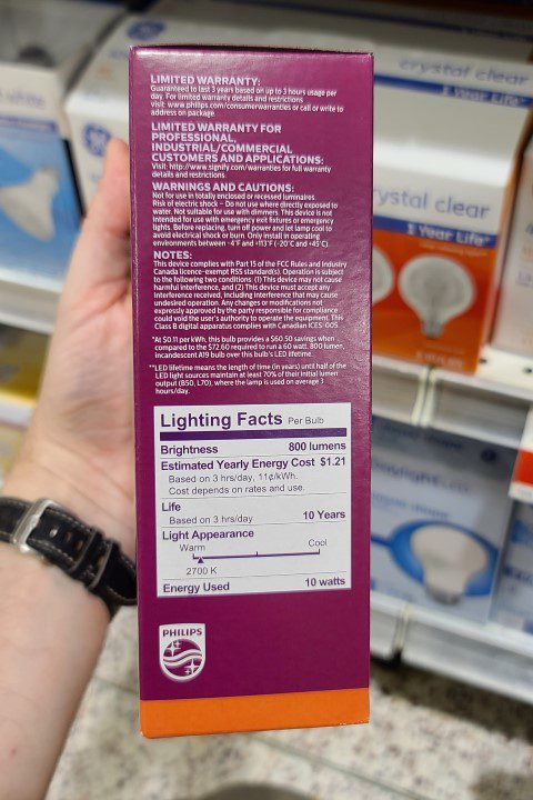 LED Vs Flurescenent Bulb
