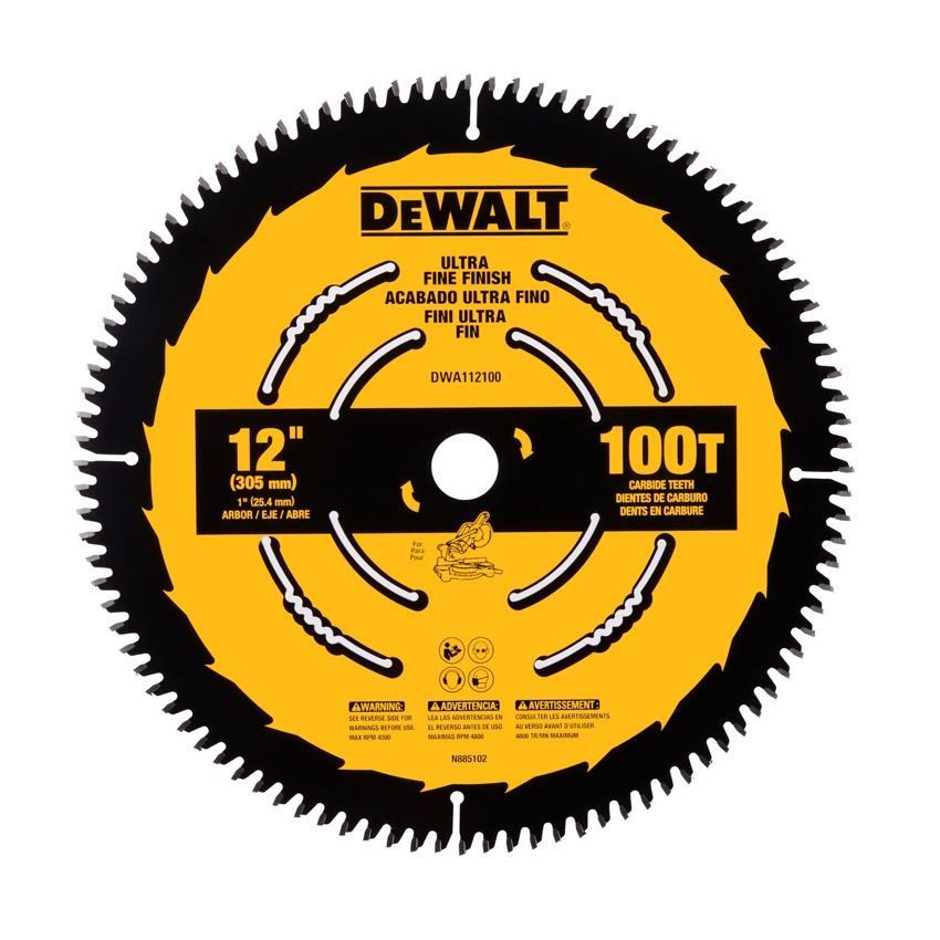 DeWalt 100T 12-inch Circular Saw Blades